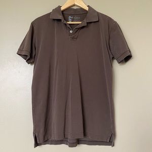 {Gap} Brown Short Sleeved Polo T-Shirt